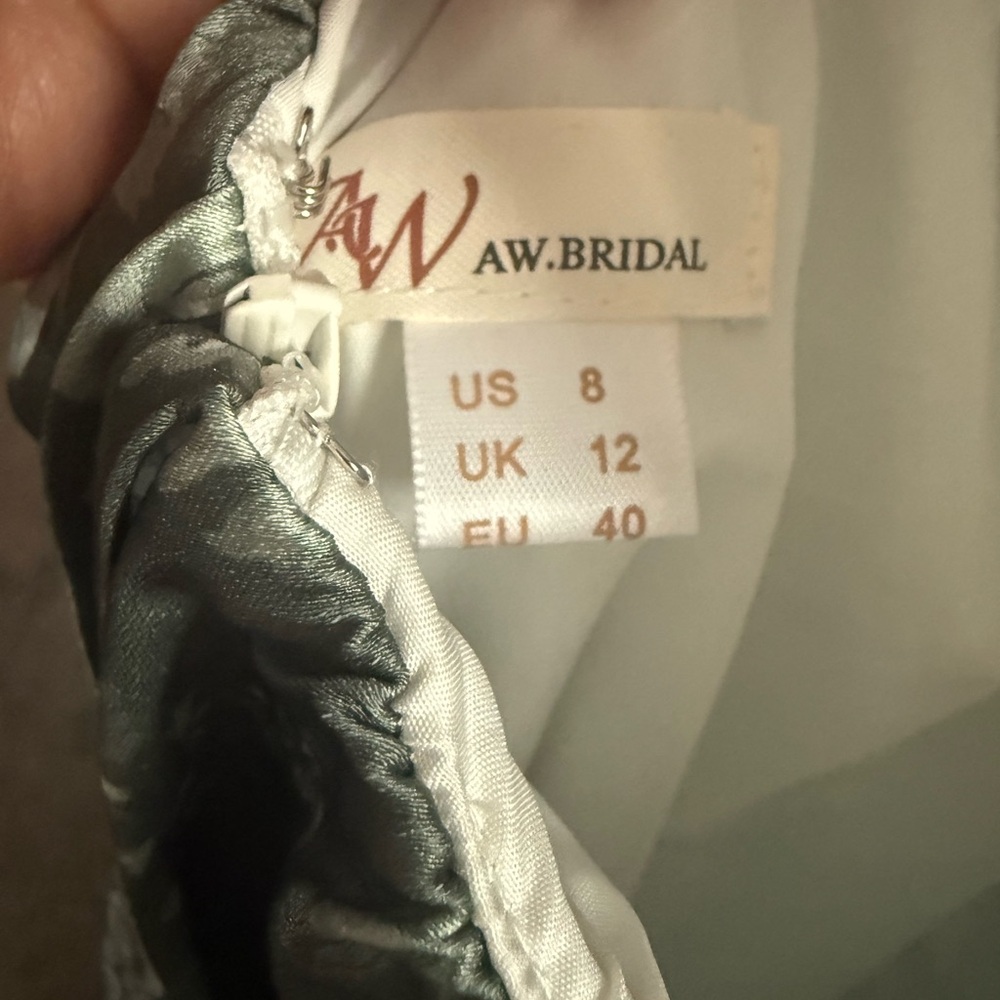 Sold AW Bridal “Xanthe” Dress – Trumpet Teal Rose – US 8 NWOT - Picture 2 of 9